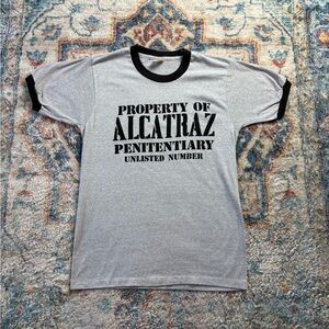 Vintage 80s Property Of Alcatraz T-shirt Medium